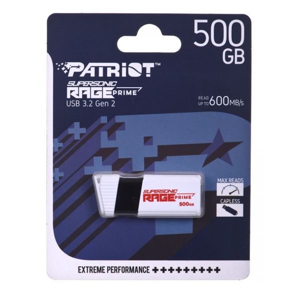 Флешка PATRIOT 500 GB Supersonic Rage Prime USB 3.2 Gen 2 (PEF500GRPMW32U)