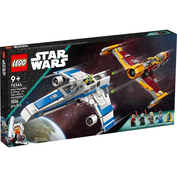 Конструктор LEGO Star Wars Винищувач Нової Республіки E-Wing проти Зоряного винищувача Шин Хаті (75364)