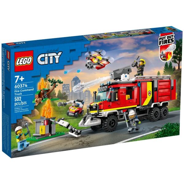Блочный конструктор LEGO City Пожежна машина (60374)