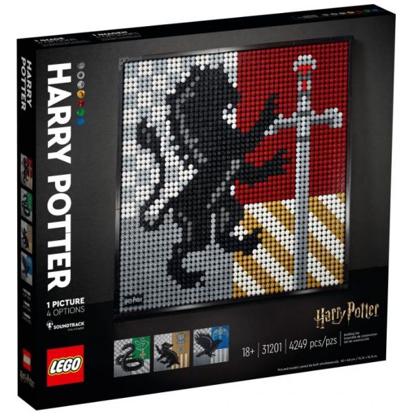 Конструктор LEGO ART Гарри Поттер Гербы Хогвартса (31201)