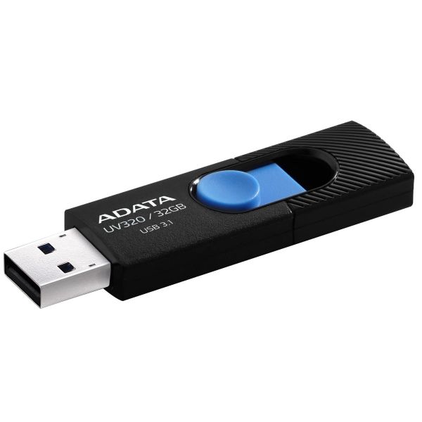 Флешка ADATA 32GB UV320 Black/Blue (AUV320-32G-RBKBL)