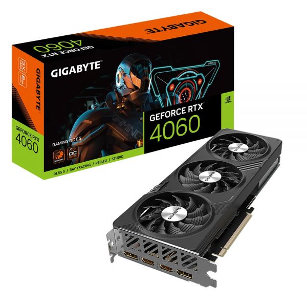 Відеокарта GIGABYTE GeForce RTX 4060 GAMING OC 8G (GV-N4060GAMING OC-8GD)