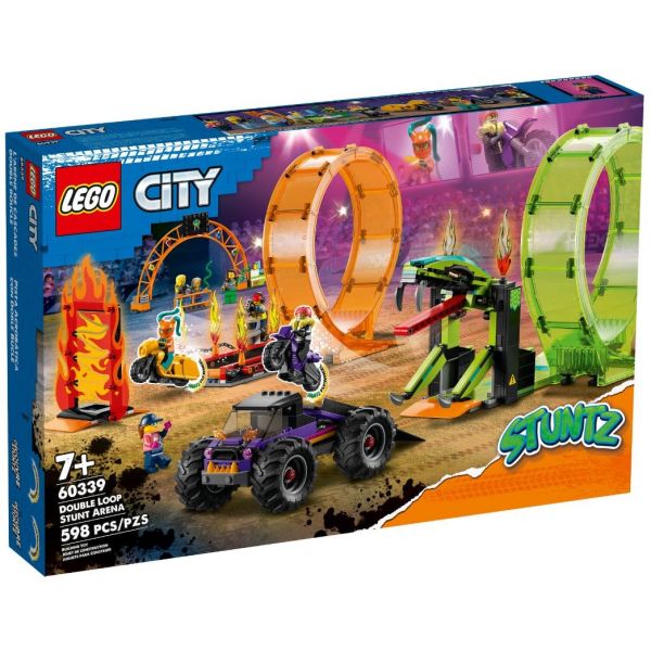 Конструктор LEGO City Двойная петля каскадерской арены (60339) 