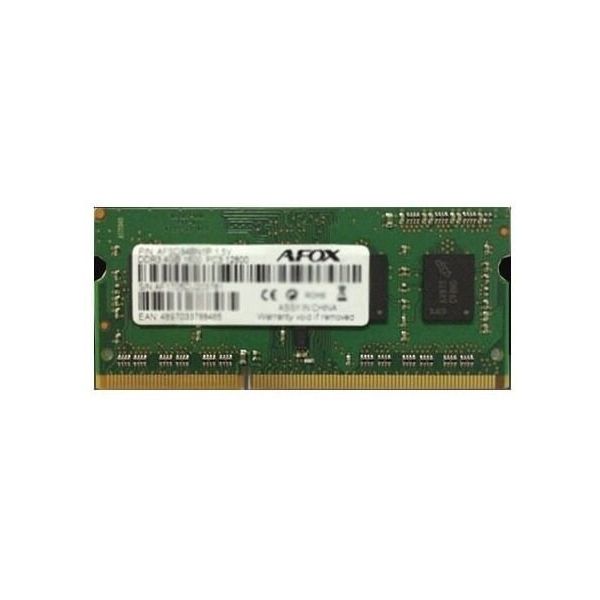 Оперативна пам'ять AFOX 8 GB SO-DIMM DDR3 1600 MHz LV (AFSD38BK1L)