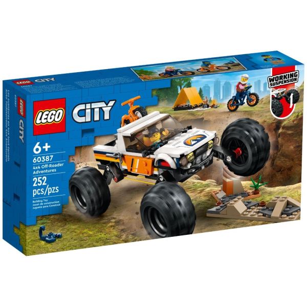 Конструктор LEGO City Приключения на внедорожнике 4x4 (60387)