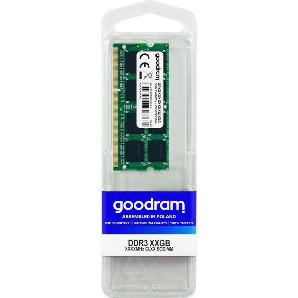 Оперативная память GoodRam 8 GB SO-DIMM DDR3 1600 MHz (GR1600S364L11/8G)