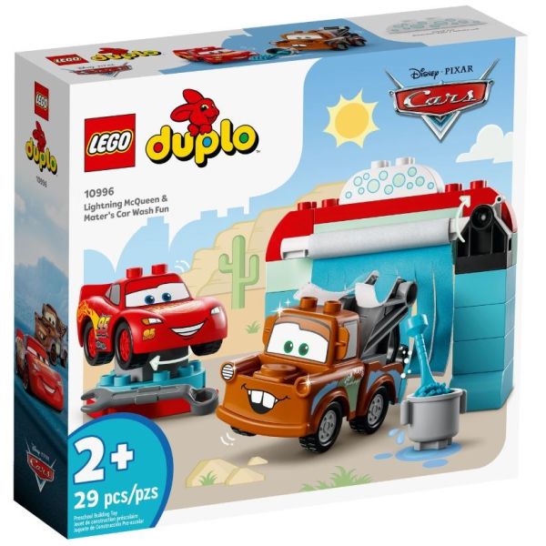 Блочный конструктор LEGO DUPLO Disney TM Розваги Блискавки МакКвіна й Сирника на автомийці (10996)