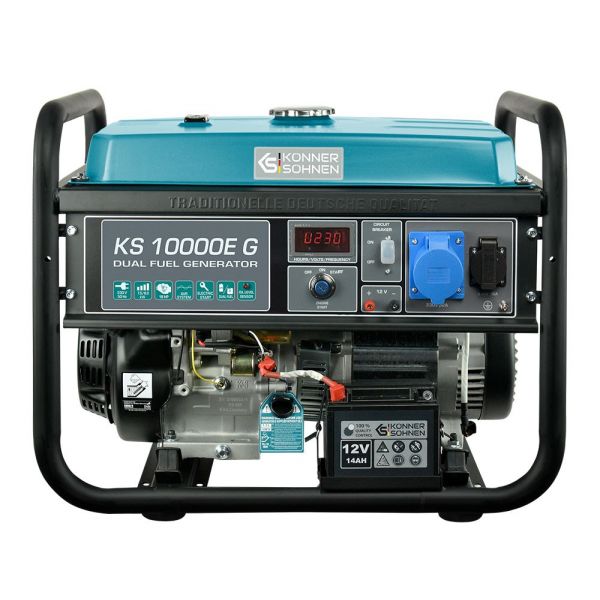 Комбинированный генератор (газ-бензин) Konner+Sohnen KS 10000E G
