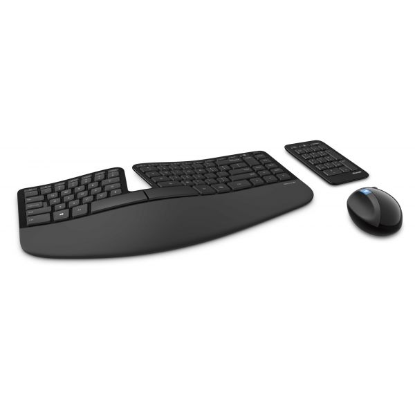 Комплект (клавиатура+мышь) Microsoft Sculpt Ergonomic Desktop (L5V-00021)
