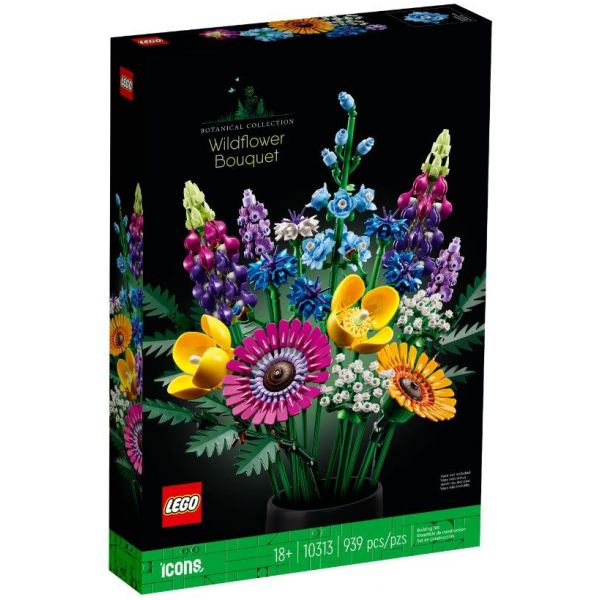 Блочный конструктор LEGO Icons Букет полевых цветов (10313)