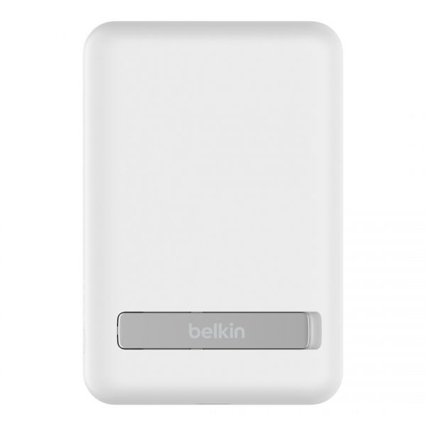 Внешний аккумулятор  (павербанк) Belkin Magnetic Wireless Powerbank 5000 mAh White (BPD004BTWT)