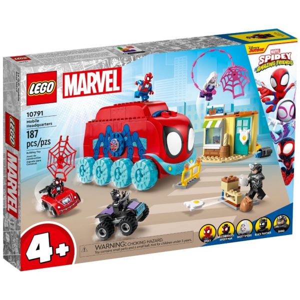 Блоковий конструктор LEGO Marvel Spidey Мобільна штаб-квартира команди Павука (10791)
