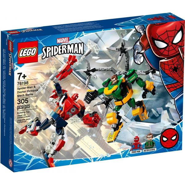 Блочный конструктор LEGO Человек-паук против доктора Осьминога (76198)
