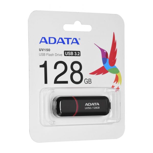 Флешка ADATA 128 GB UV150 Black (AUV150-128G-RBK)