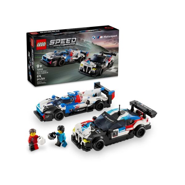 Конструктор LEGO SPEED CHAMPION Гоночные автомобили BMW M4 GT3 и BMW M Hybrid V8 (76922)