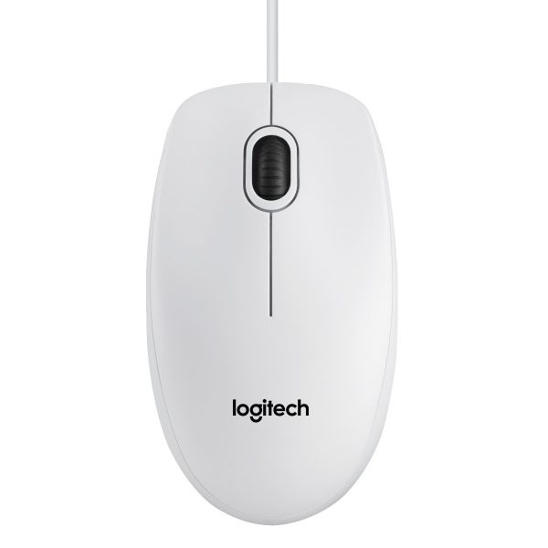 Мышка компьютерная Logitech B100 White