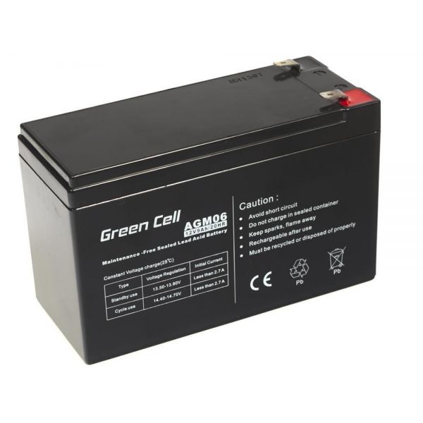 Аккумулятор для ИБП Green Cell AGM06 12V 9Ah VRLA