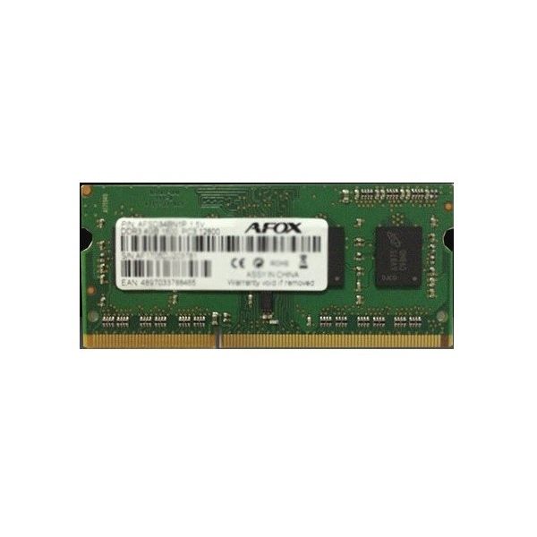 Оперативная память AFOX 8 GB SO-DIMM DDR3 1600 MHz (AFSD38BK1P)