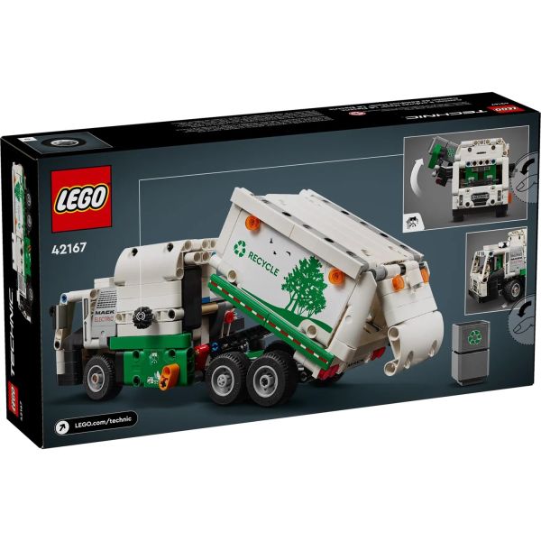 Блоковий конструктор LEGO Technic Сміттєвоз Mack LR Electric (42167)