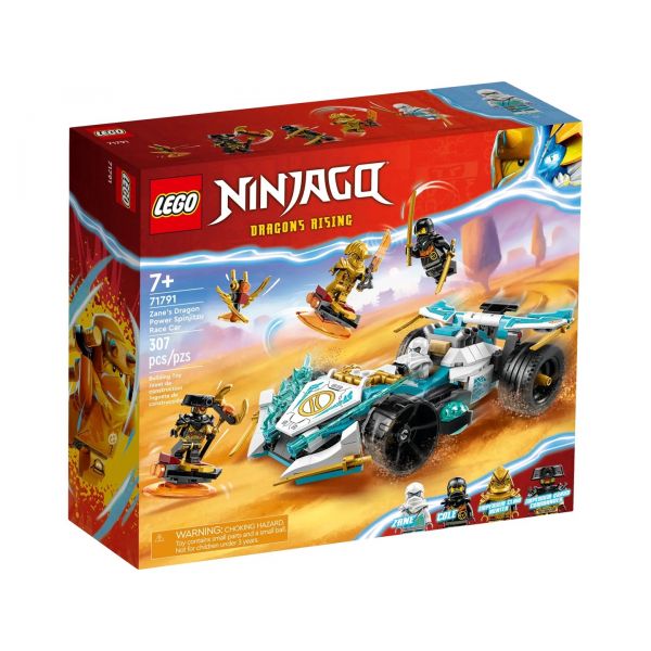 Конструктор LEGO Ninjago Суперсила дракона Зейна автомобіль для перегонів спін-джитсу  (71791)