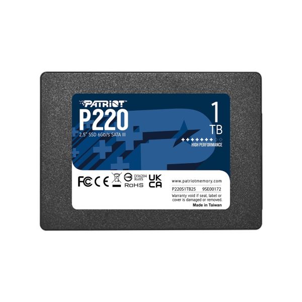 SSD накопичувач PATRIOT P220 1 TB (P220S1TB25)