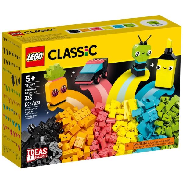 Блоковий конструктор LEGO Classic Творчі неонові веселощі (11027)