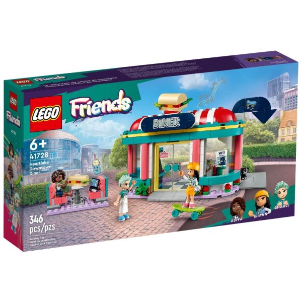 Блоковий конструктор LEGO Friends Хартлейк Сіті: ресторанчик у центрі міста (41728)