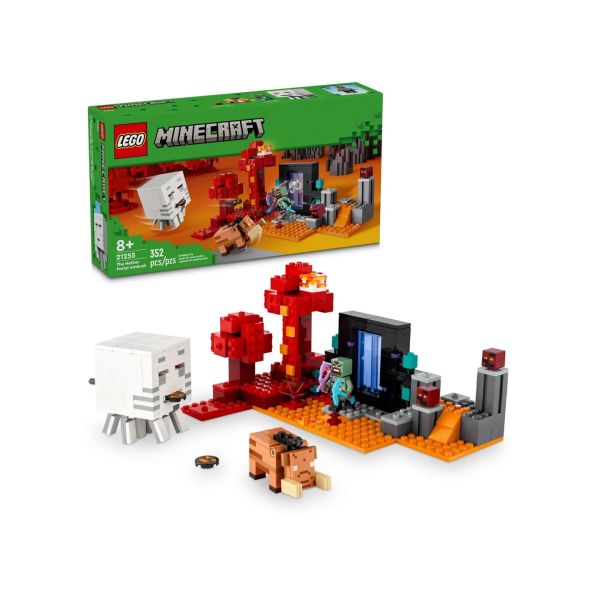 Конструктор LEGO Minecraft Засада на портале в Нижний Мир (21255)
