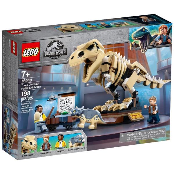 Конструктор LEGO Jurassic World Скелет тиранозавра на виставці (76940)