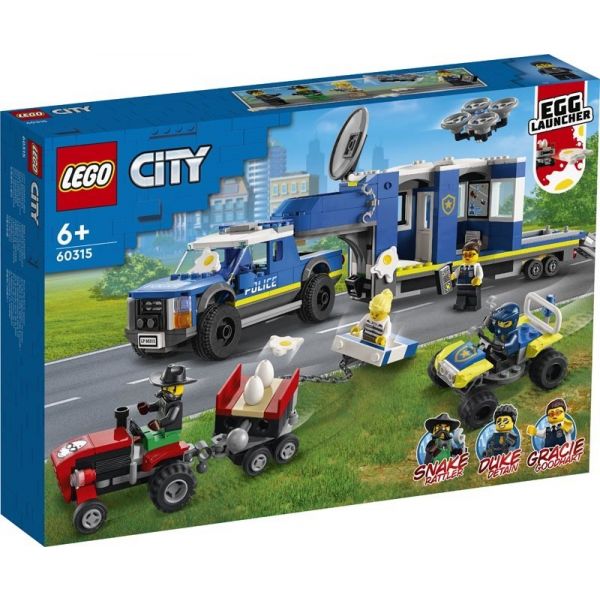 Блочный конструктор LEGO City Полицейский мобильный командный трейлер (60315)