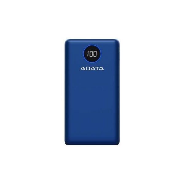 Зовнішній акумулятор (Power Bank) ADATA P20000QCD 20000mAh Blue