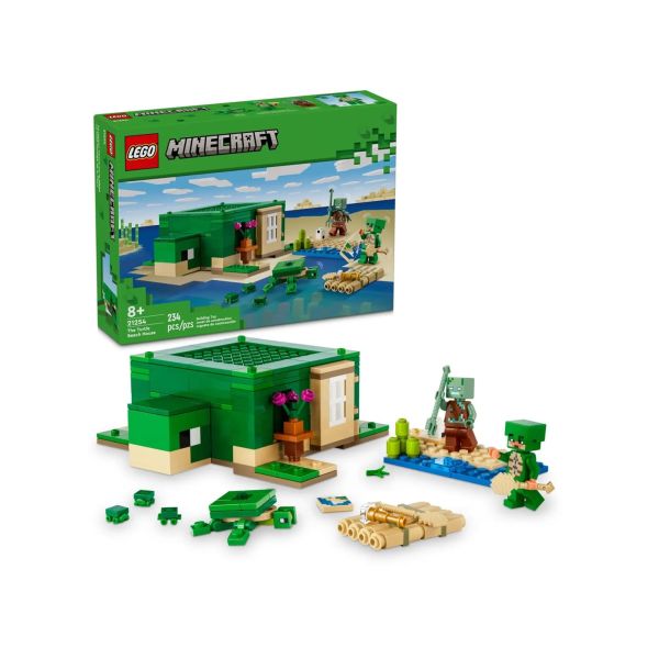 Конструктор LEGO Minecraft Пляжный дом в форме черепахи (21254)