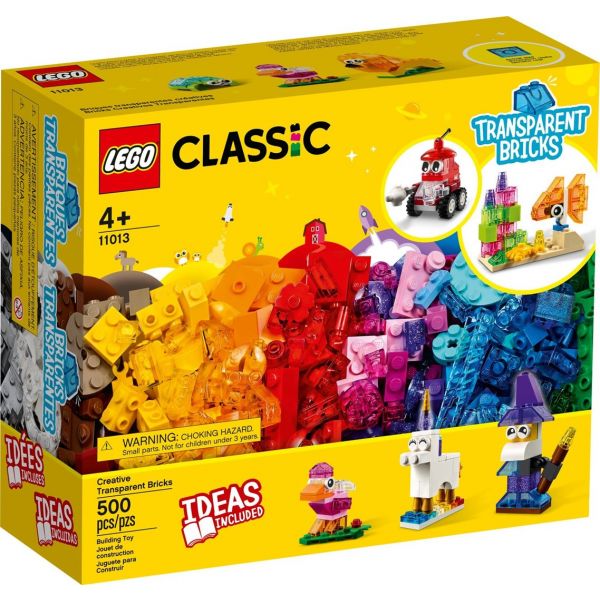 Блоковий конструктор LEGO Прозрачные кубики для творчества (11013)