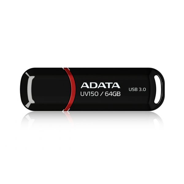 Флешка ADATA 64GB  UV150 Black (AUV150-64G-RBK)
