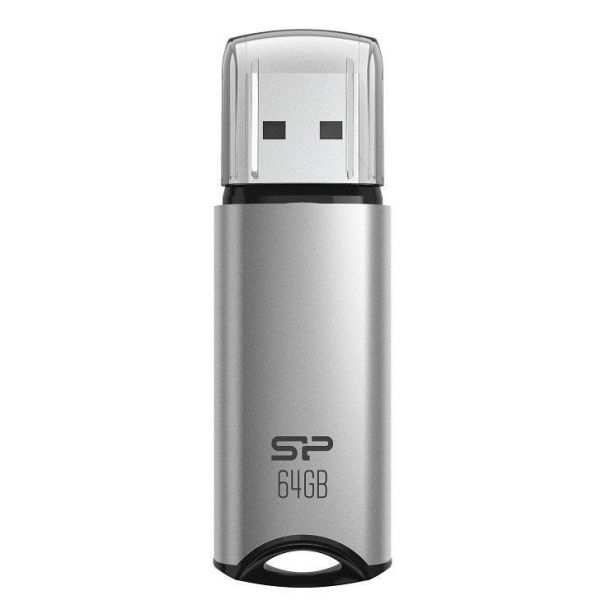 Флешка Silicon Power 64 GB Marvel M02 Silver (SP064GBUF3M02V1S)
