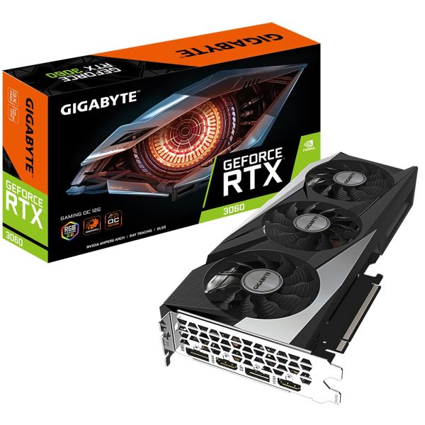 Видеокарта GIGABYTE GeForce RTX 3060 GAMING OC 12G rev. 2.0 (GV-N3060GAMING OC-12GD rev. 2.0)