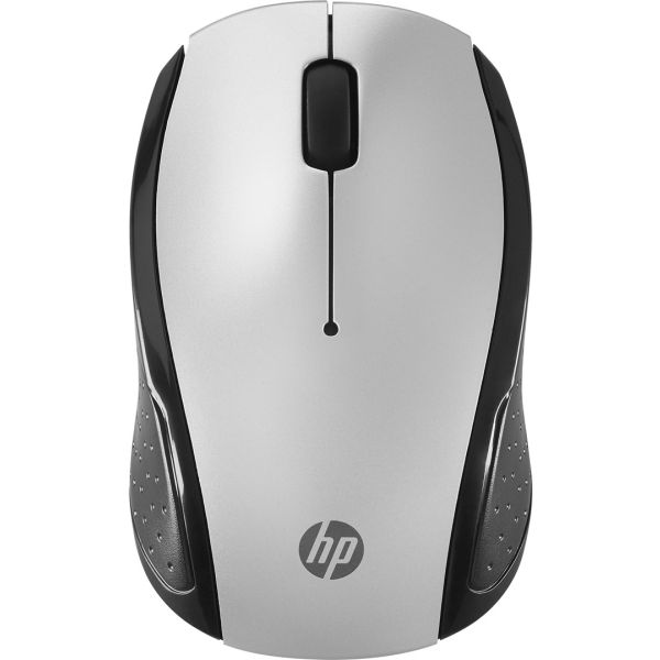 Мышка компьютерная  HP Wireless Mouse 200 Pike Silver (2HU84AA)