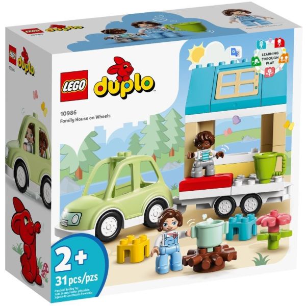 Блоковий конструктор LEGO DUPLO Town Сімейний будинок на колесах (10986)
