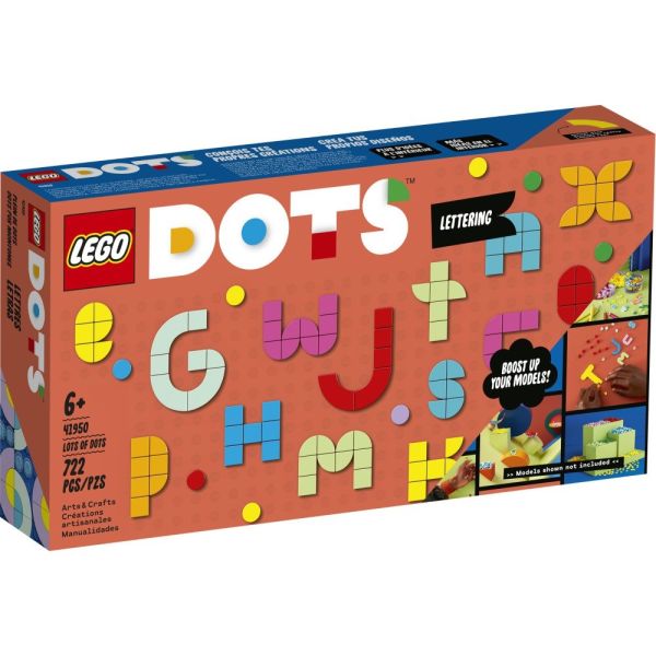 Блочный конструктор LEGO DOTS Большой набор тайлов: буквы (41950)