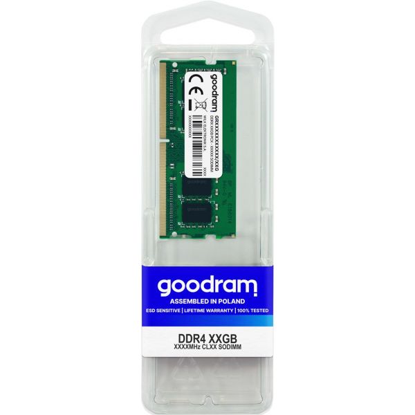 Пам'ять для ноутбуків GOODRAM 8 GB SO-DIMM DDR4 3200 MHz (GR3200S464L22S/8G)