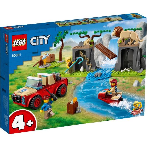 Конструктор LEGO City Позашляховик для порятунку диких тварин (60301) 