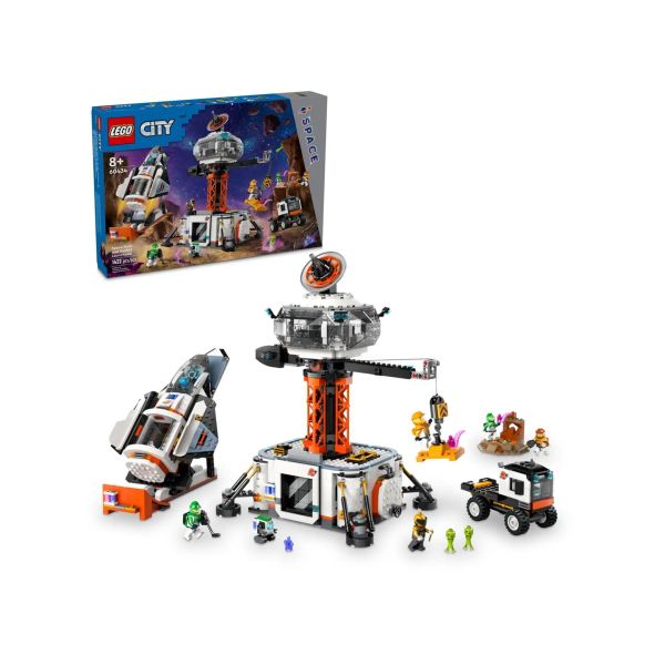 Блочный конструктор LEGO City Космическая база и стартовая площадка для ракеты (60434)  