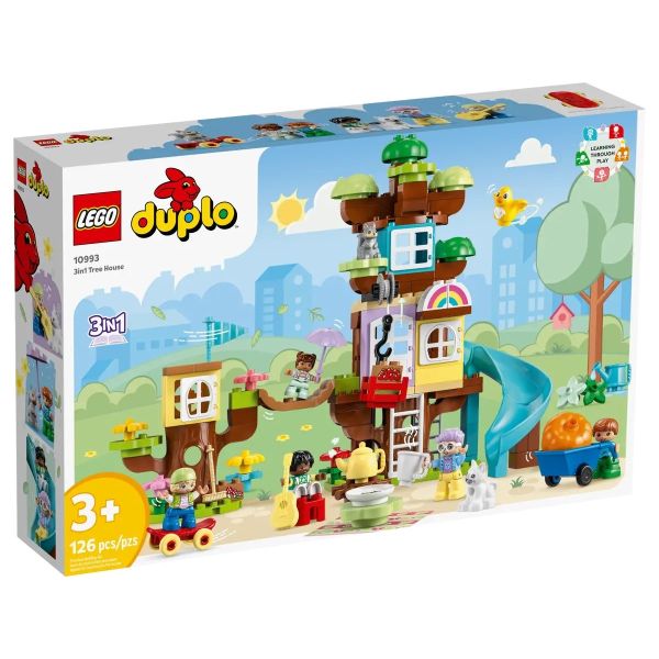 Блочный конструктор LEGO Duplo Будиночок на дереві 3 в 1 (10993)