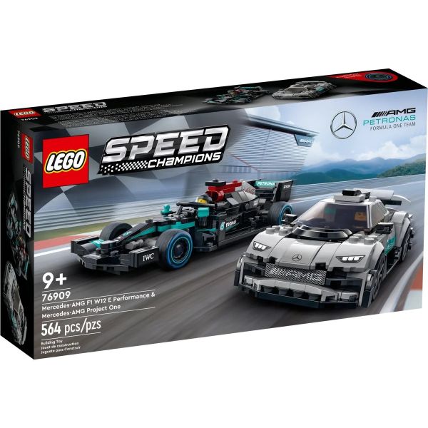Авто-конструктор LEGO Mercedes-AMG F1 W12 E Performance и Mercedes-AMG Project One (76909)