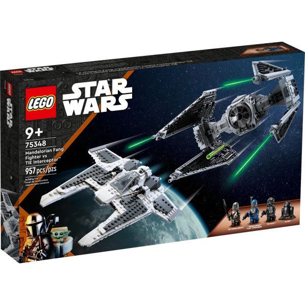 Конструктор LEGO Star Wars Мандалорский истребитель против Перехватчика TIE  (75348)