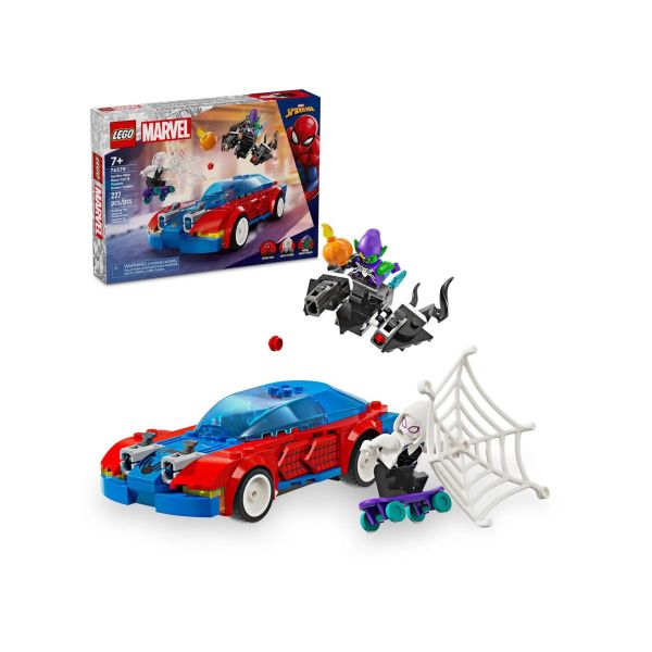 Конструктор LEGO Super Heroes Автомобиль для гонок Человека-Паука и Зеленый Гоблин с ядом Венома (76279)