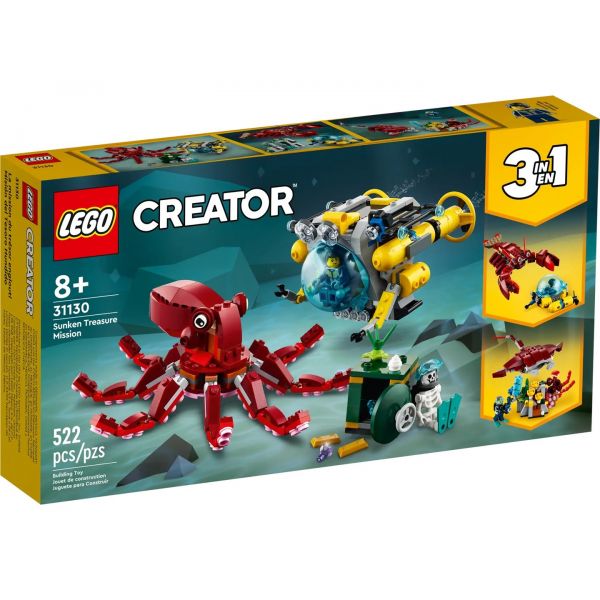 Конструктор LEGO Creator 3 в 1 Подъём затонувшего клада (31130)