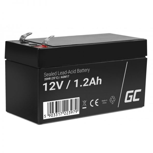 Аккумулятор для ИБП Green Cell AGM17 12V 1.2Ah VRLA