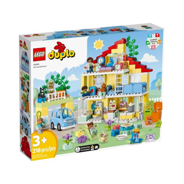 Блочный конструктор LEGO Duplo Сімейний будинок 3 в 1 (10994)