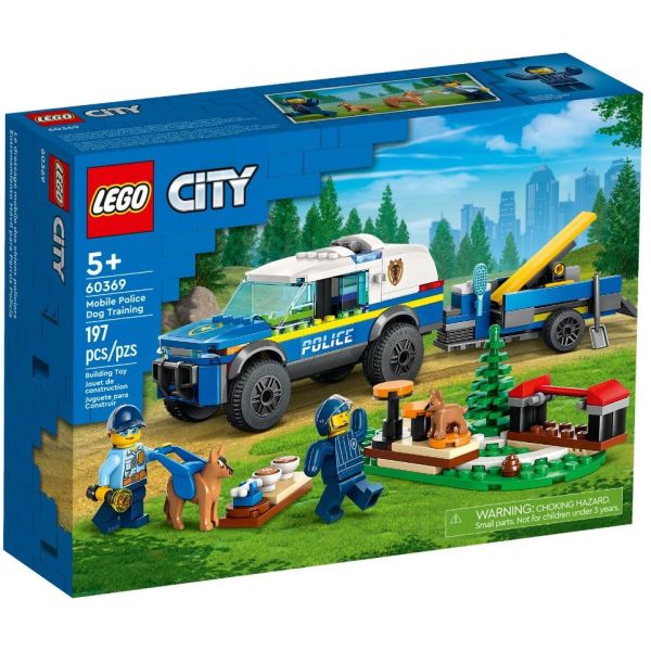 Конструктор LEGO City Мобільний майданчик для дресування поліцейських собак (60369)